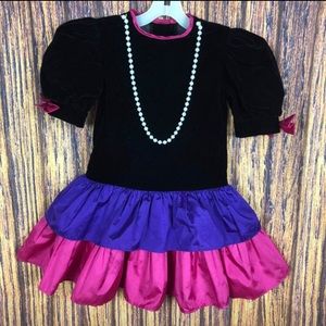 Fun 80s style toddler dress great used condition